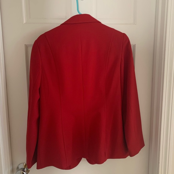 Coldwater Creek Red Wool Blend Blazer - Picture 3 of 3